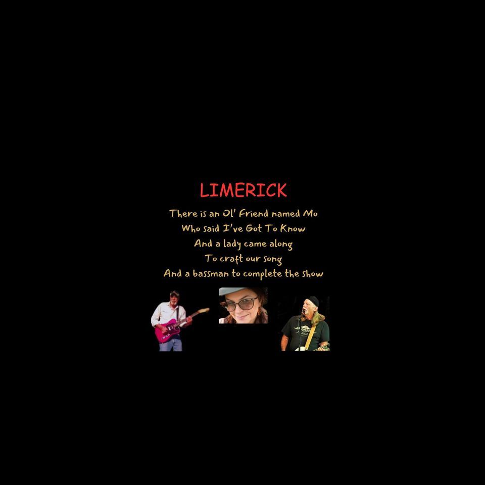 Limerick at The Wine Room, Afton Village, June 8th, 710PM, The Wine