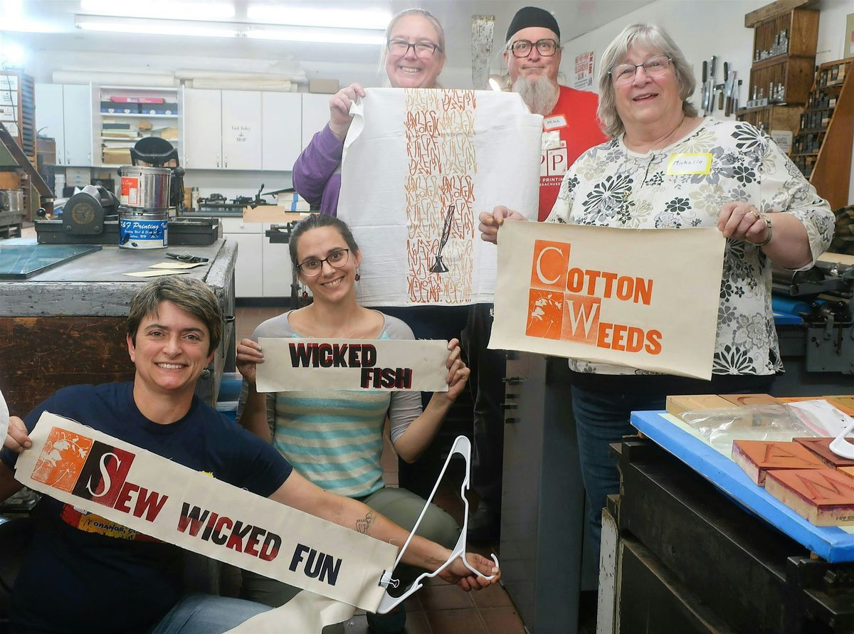 Letterpress Printing on Fabric Workshop, 6 December | Event in Haverhill | AllEvents