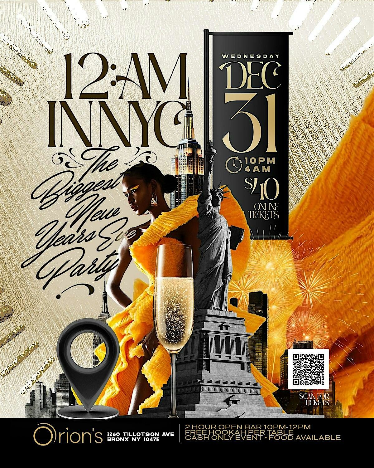 "12 AM IN NYC" The Biggest NYE Party, 31 December | Event in The Bronx | AllEvents