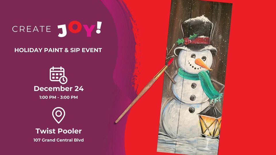 Christmas Eve Paint Party! Bring the Fam!, Painting with a Twist