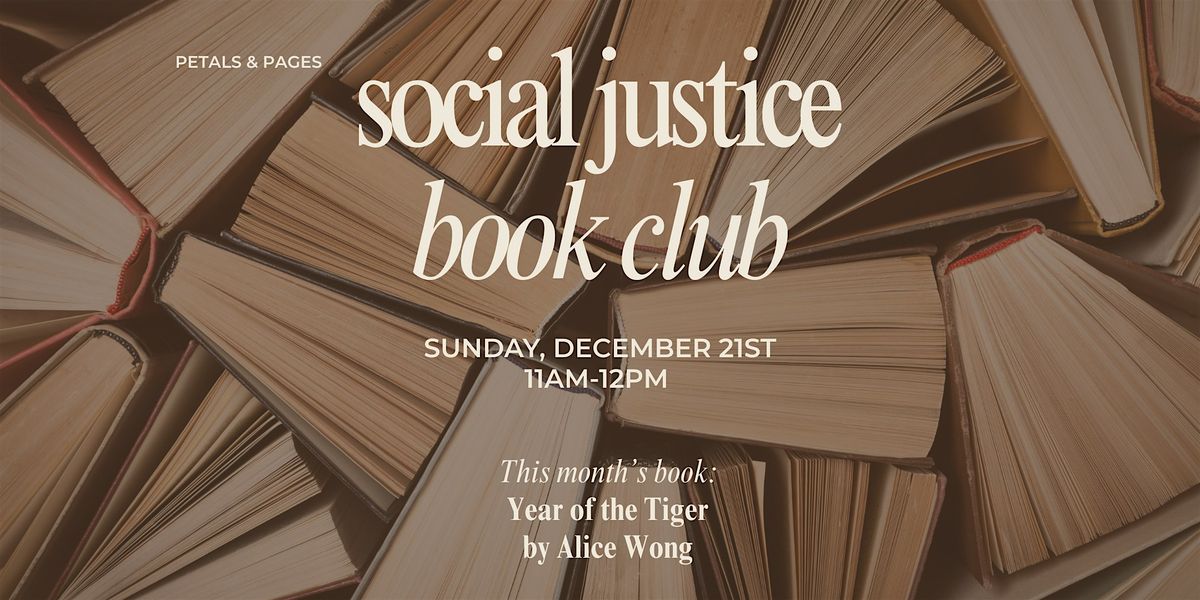 Social Justice Book Club at Petals & Pages: Year of the Tiger by Alice Wong, 21 December | Event in Denver