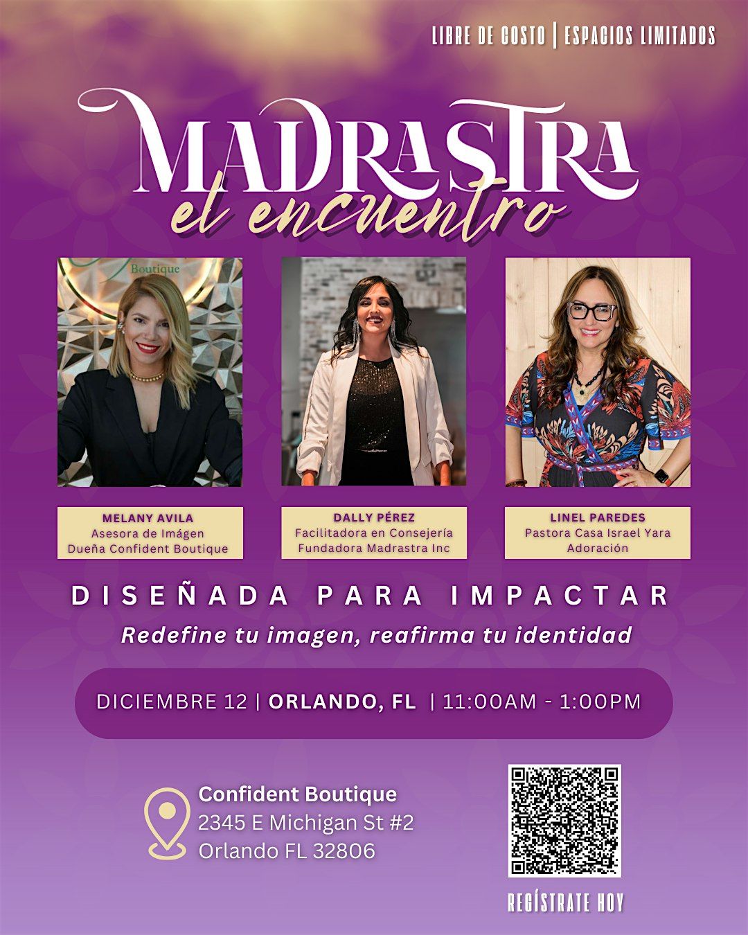 MADRASTRA: EL ENCUENTRO  | Diseñada para Impactar, 12 December | Event in Orlando | AllEvents