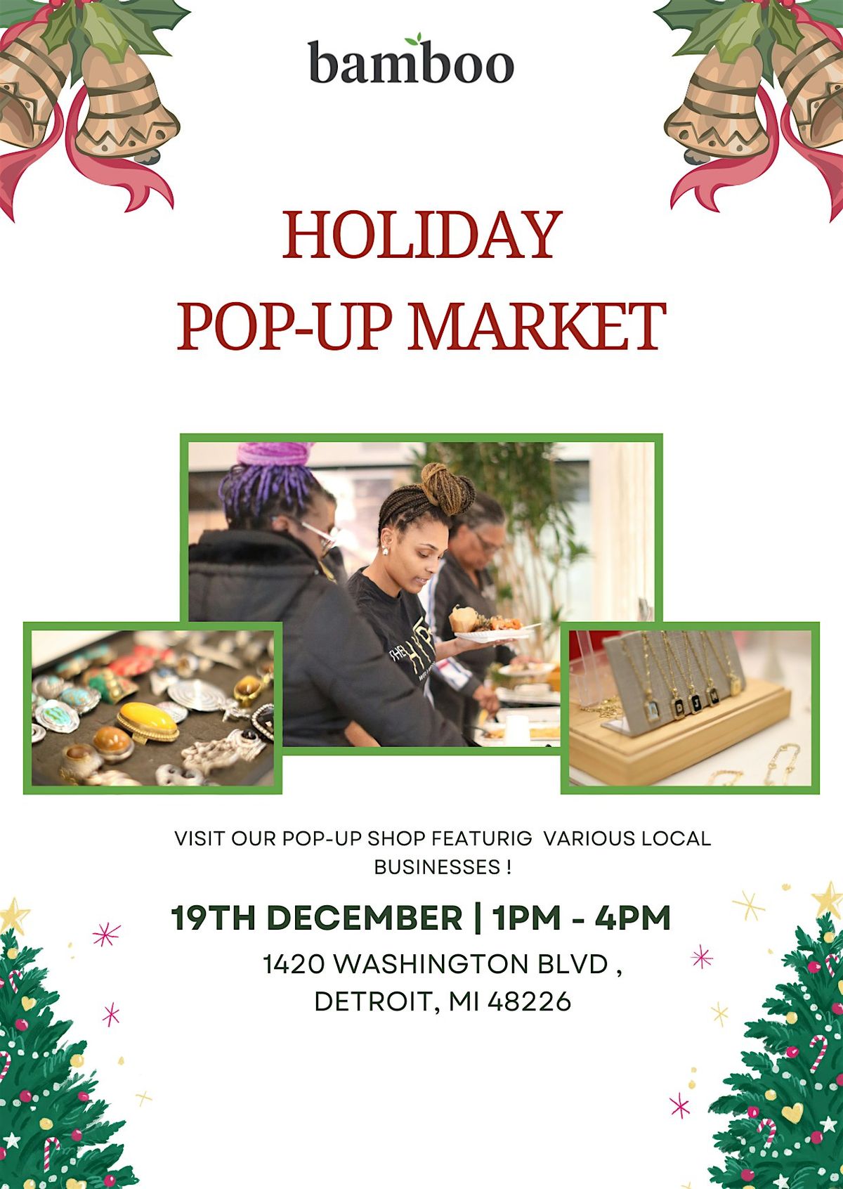 Bamboo Detroit Holiday Pop-up, 19 December | Event in Detroit | AllEvents