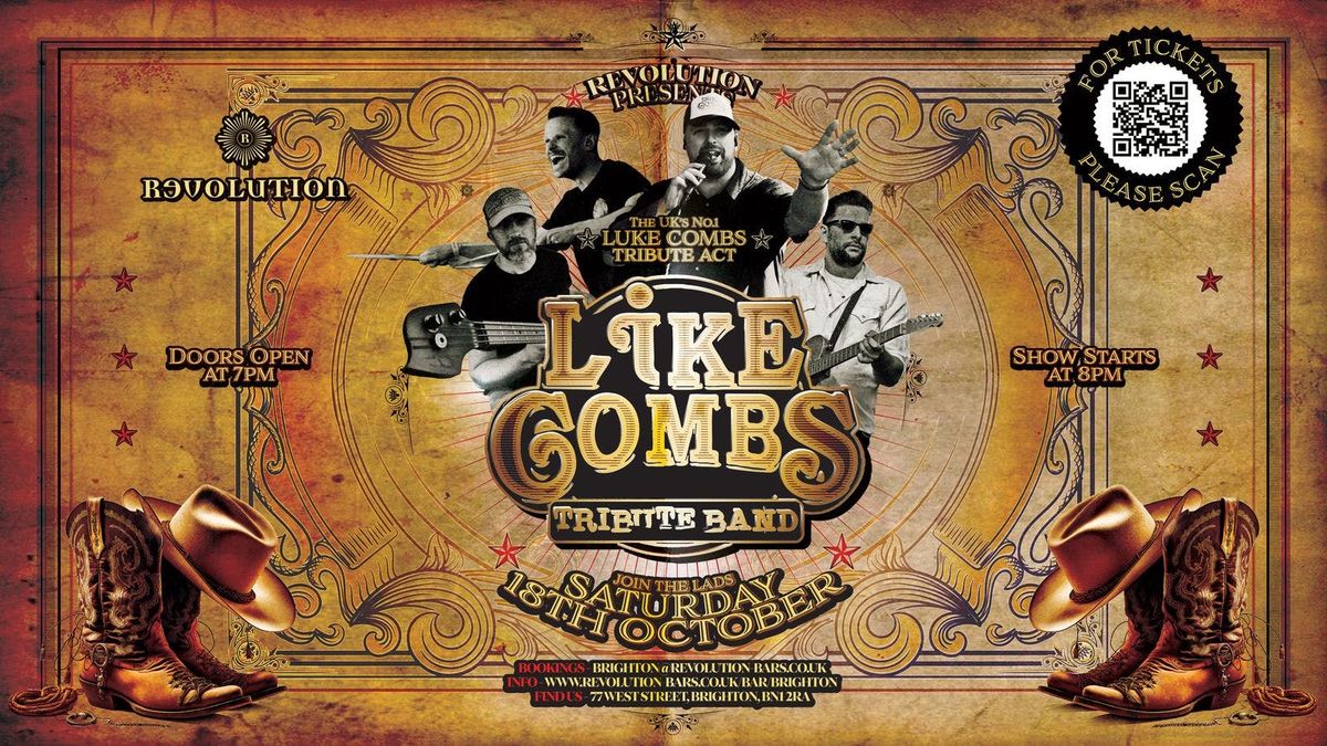 🎤 Like Combs – Luke Combs Tribute Live in Brighton!, 18 October | Event in Brighton | AllEvents