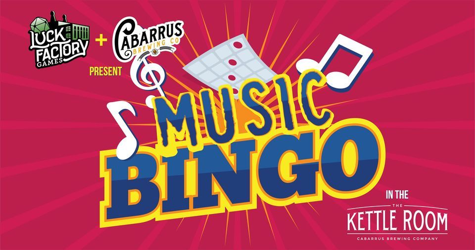 Music Bingo In The Kettle Room, Cabarrus Brewing Company, Concord, June