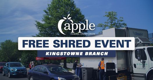 Free Shred Event Kingstowne Branch Apple Federal Credit Union Kingstowne Alexandria Va Mt Vernon August 4 2021 Allevents In Free Shredding Events In August Or September Santa Cruz, Ca 2022
