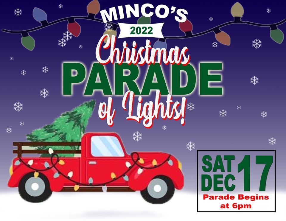 Mincos 2022 Christmas Parade of Lights, Main Street, Minco, Oklahoma