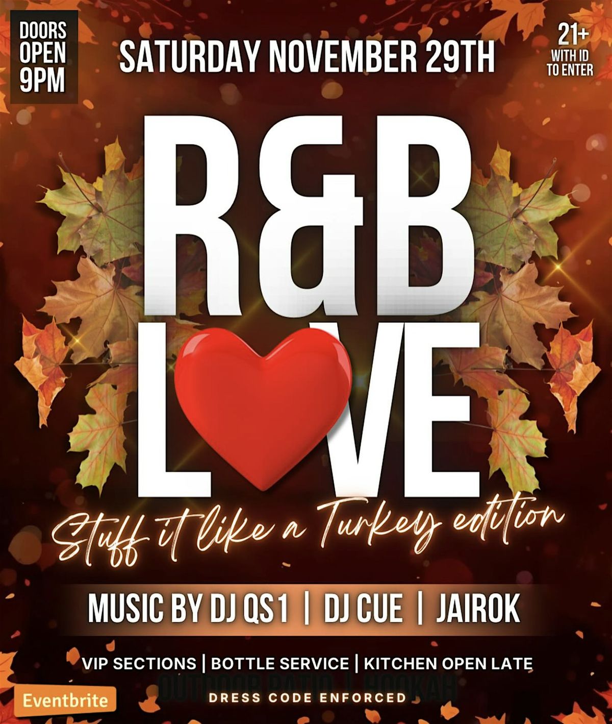 R&B LOVE - Stuff it like a turkey edition!, 29 November | Event in Woodbridge Township | AllEvents