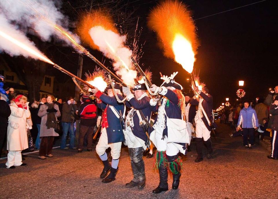 Torchlight Parade Caroling , Old Saybrook Train Station, 9 December