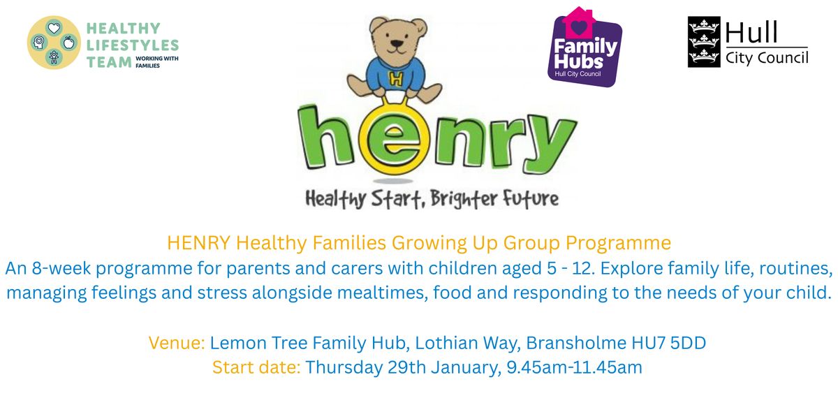 HENRY Healthy Families Growing Up Group Programme (5-12 years), Lemon ...
