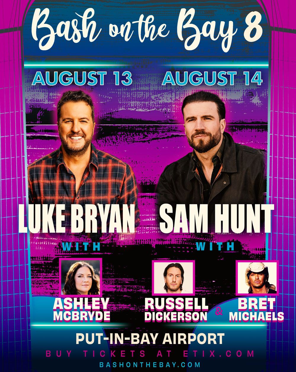 Bash On The Bay: Luke Bryan & Sam Hunt - 2 Day Pass, 12 August | Event in Put In Bay | AllEvents