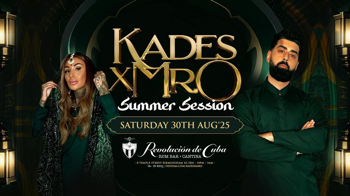 KADES X MR.O - Summer Session at Revs De Cuba Birmingham, 30 August | Event in Birmingham | AllEvents