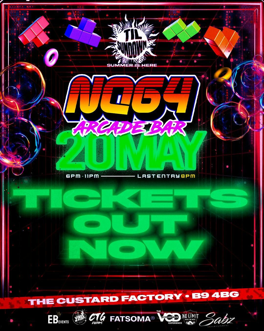 TIL' SUNDOWN: ARCADE PARTY | Event in Birmingham | AllEvents