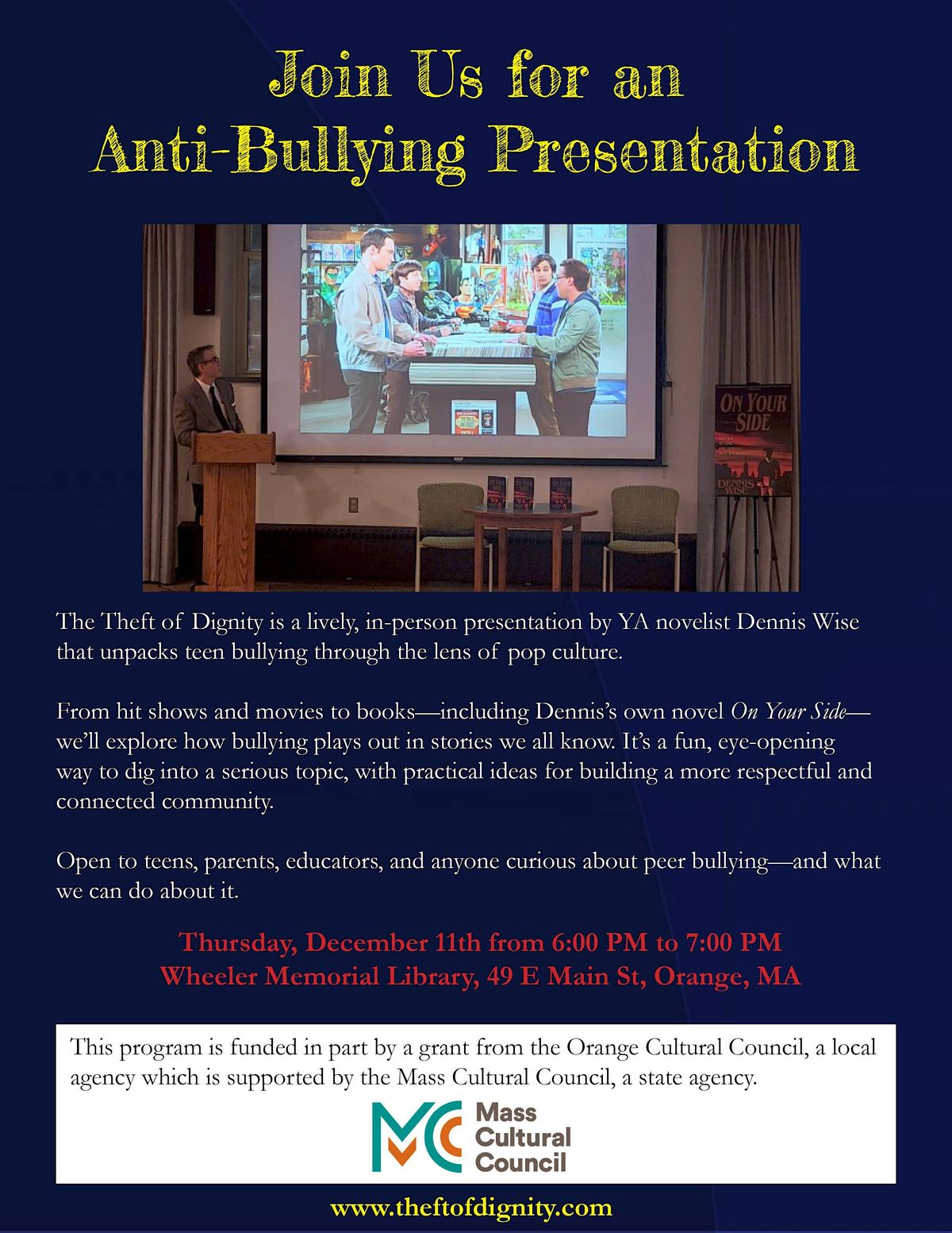 The Theft of Dignity | Event in Orange | AllEvents