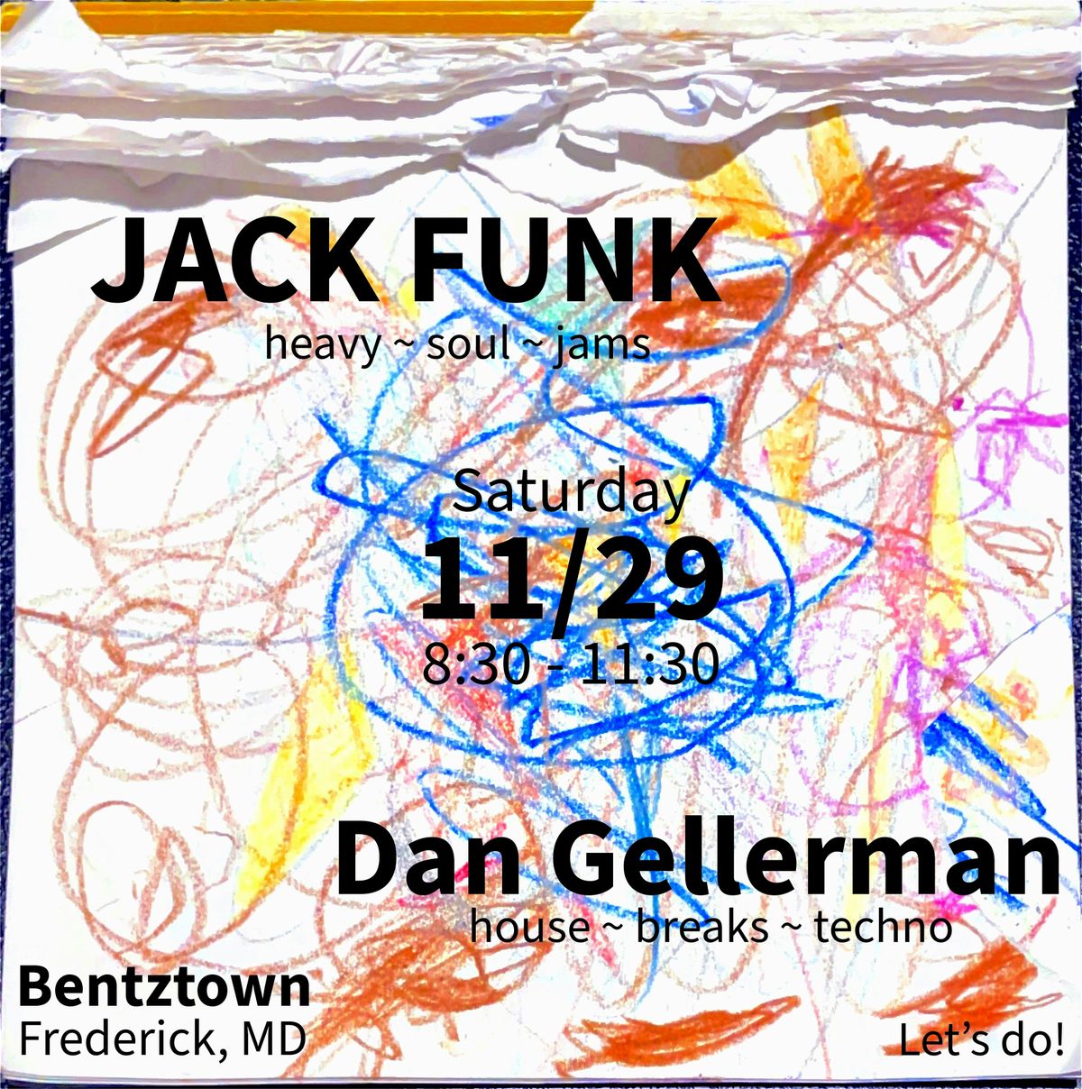 Jack Funk / Dan Gellerman 11/29 at Bentztown in Frederick, MD, 29 November | Event in Frederick | AllEvents