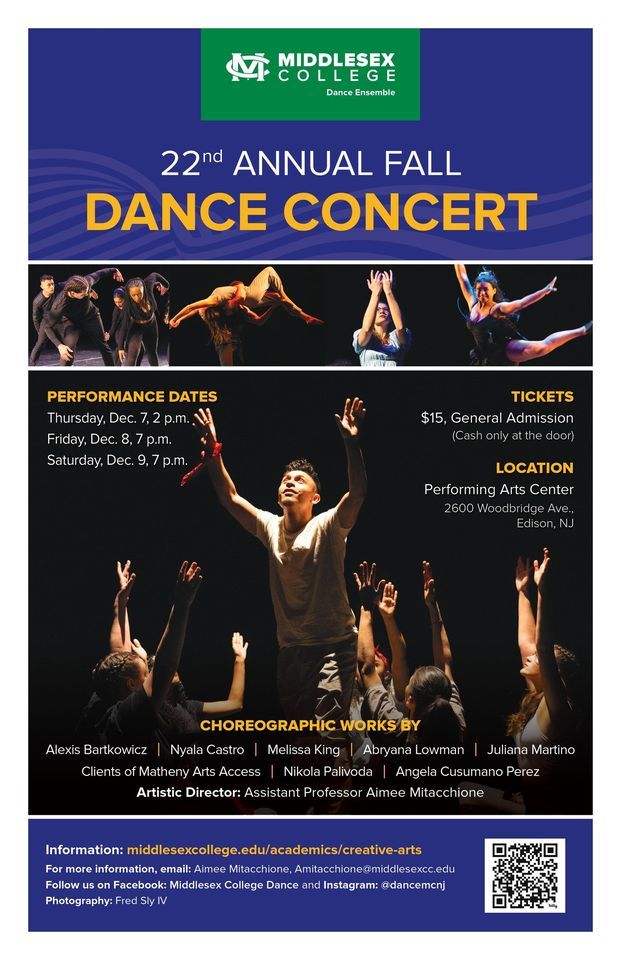 22nd Annual Fall Dance Concert, 2600 Woodbridge Ave, Edison, NJ 08837