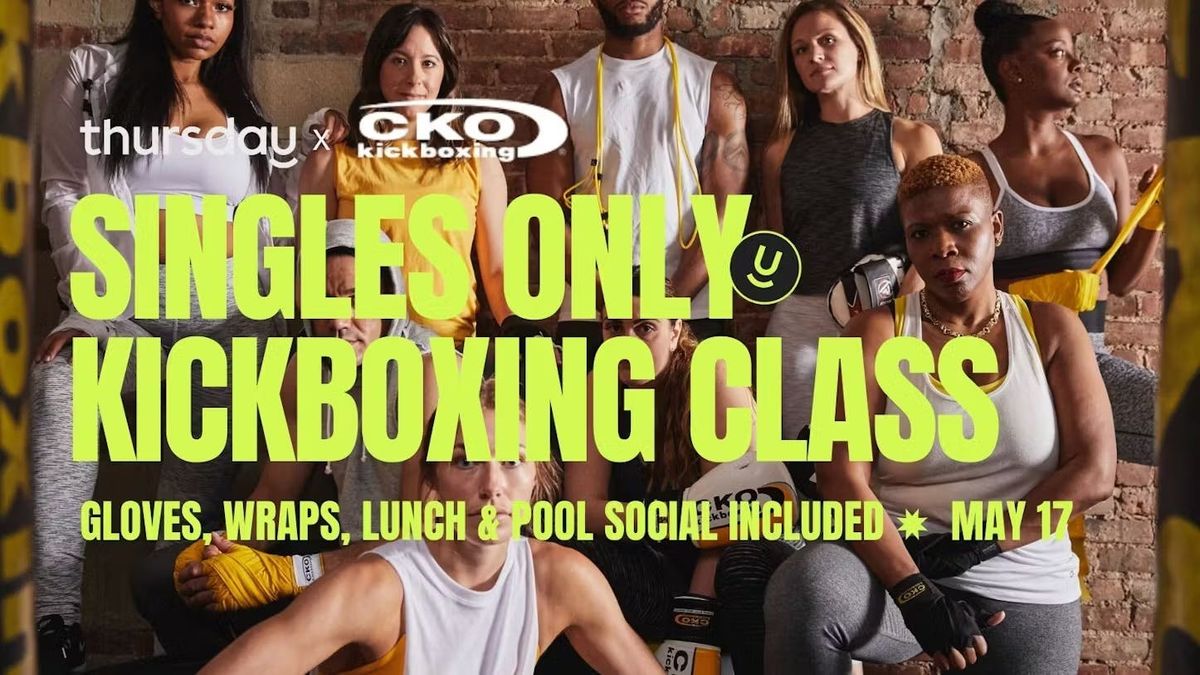 SATURDAY | SINGLES SWEAT SESH 🥊 CKO KICKBOXING | BRICKELL, 17 May | Event in Miami | AllEvents