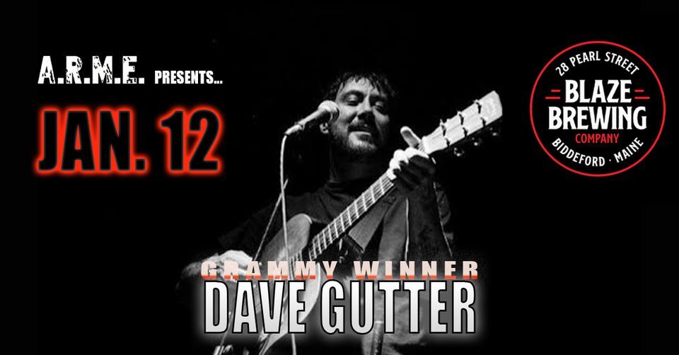 Grammy Winner Dave Gutter (solo) | Opening Night at Blaze Brewing Co ...
