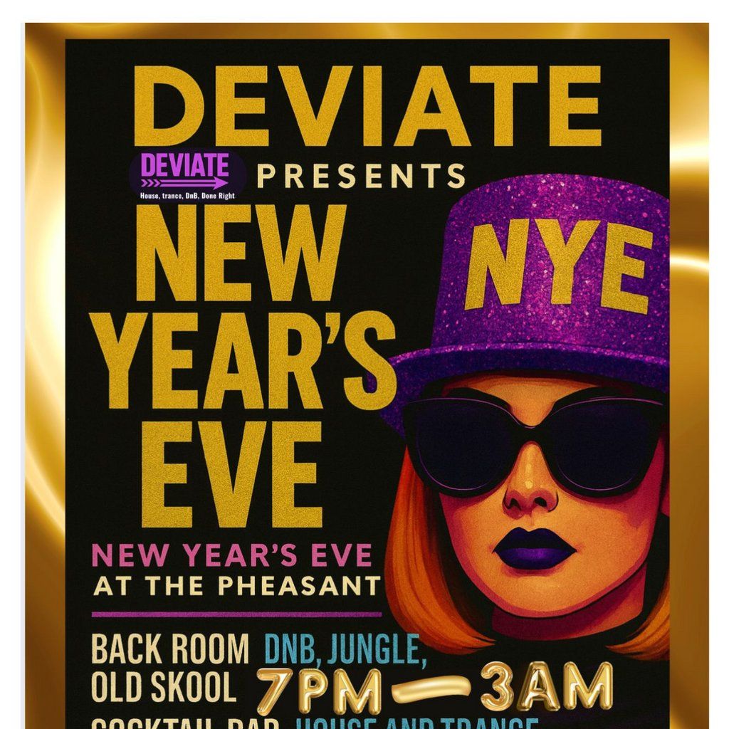 Deviate Presents New Years Eve, 31 December | Event in Worcester | AllEvents