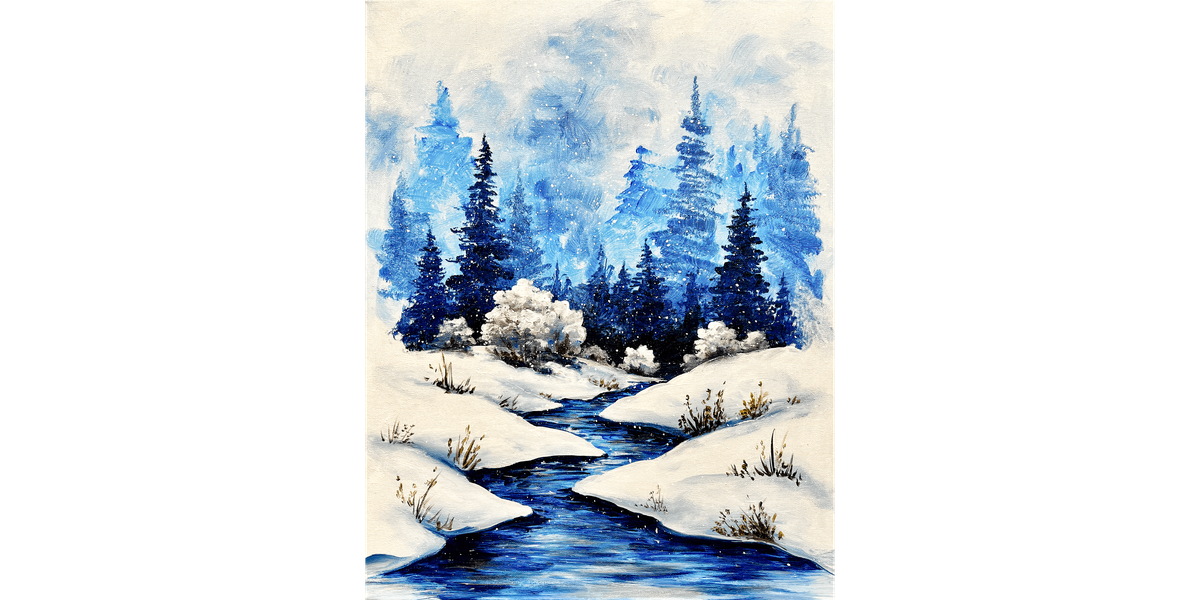 A White Winter - Paint and Sip in Phoenix | Classpop!™, 14 December | Event in Gilbert | AllEvents