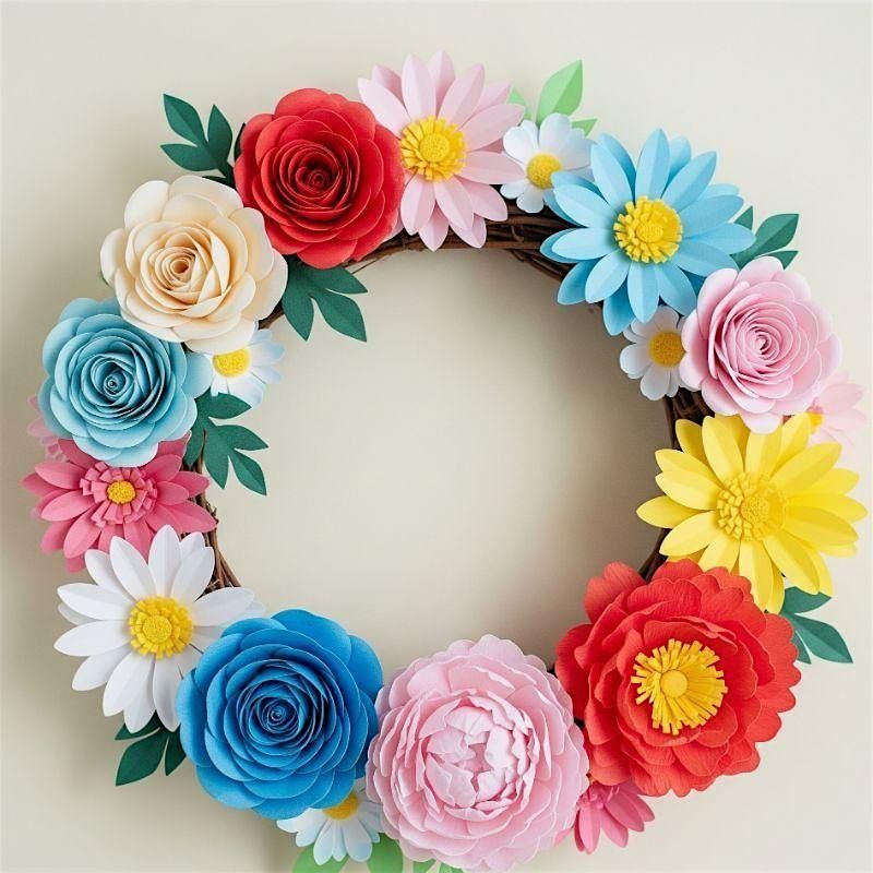 Sip, Snip & Blooms- Spring Wreath Paper Flowers Workshop, 4 September | Event in Gawler | AllEvents