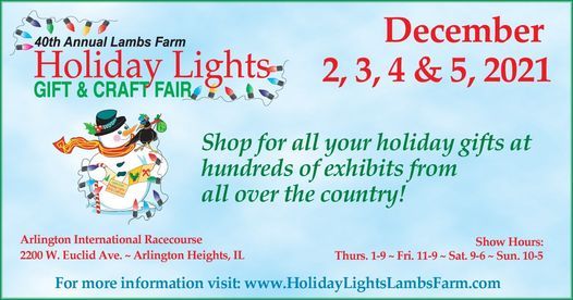 Lambs Farm Holiday Lights Gift Craft Fair Arlington Park Arlington Heights December 2 To December 5 Allevents In Lambs Farm Craft Fair 2022