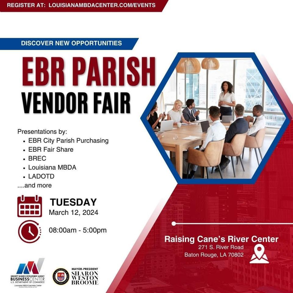 EBR Parish Vendor Fair, Raising Cane's River Center, Baton Rouge, 12