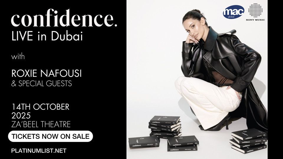 Roxie Nafousi at Zabeel Theatre in Dubai, 14 October | Event in Dubai | AllEvents
