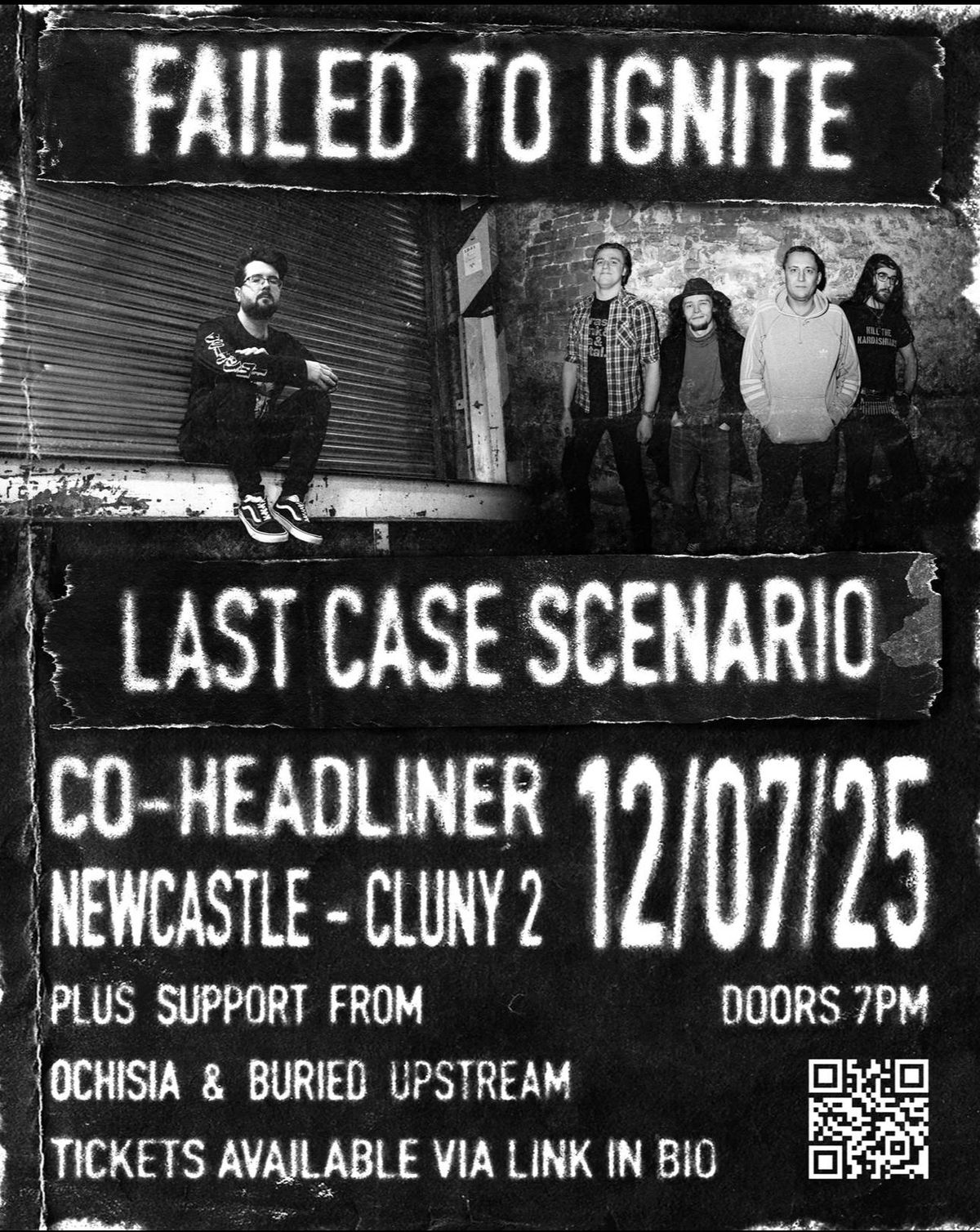 Last Case Scenario/Failed To Ignite @ The Cluny 2, Newcastle, 12 July | Event in Newcastle Upon Tyne | AllEvents