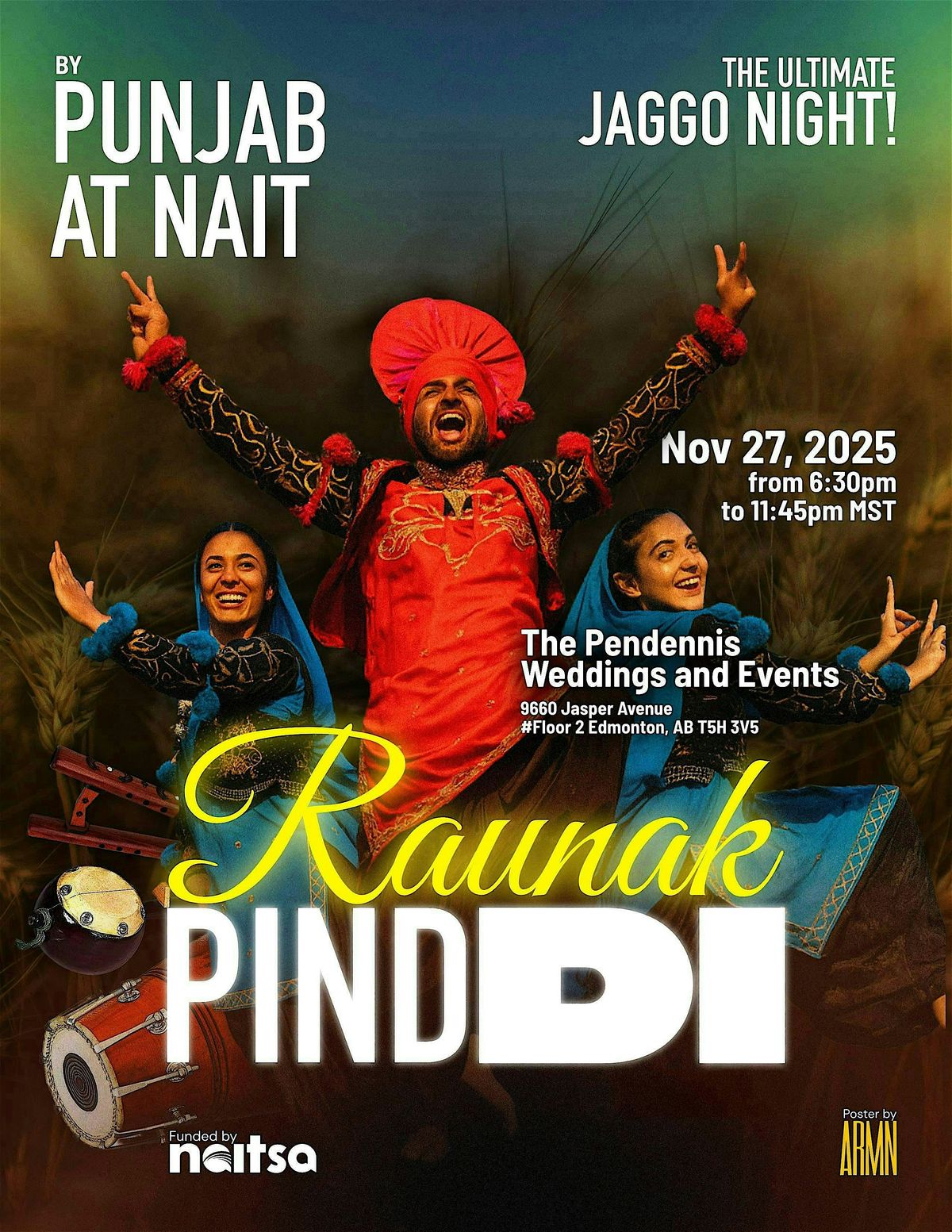 Raunak Pind Di: The Ultimate Jaggo Night!, 27 November | Event in Edmonton | AllEvents