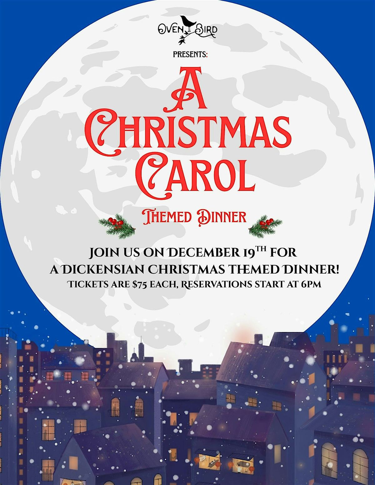 A Christmas Carol Themed Dinner at Ovenbird, 19 December | Event in Austin | AllEvents