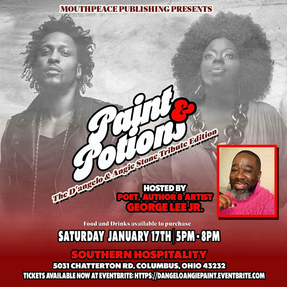 The D'Angelo & Angie Stone Tribute Edition of Paint & Potions, 17 January | Event in Columbus | AllEvents