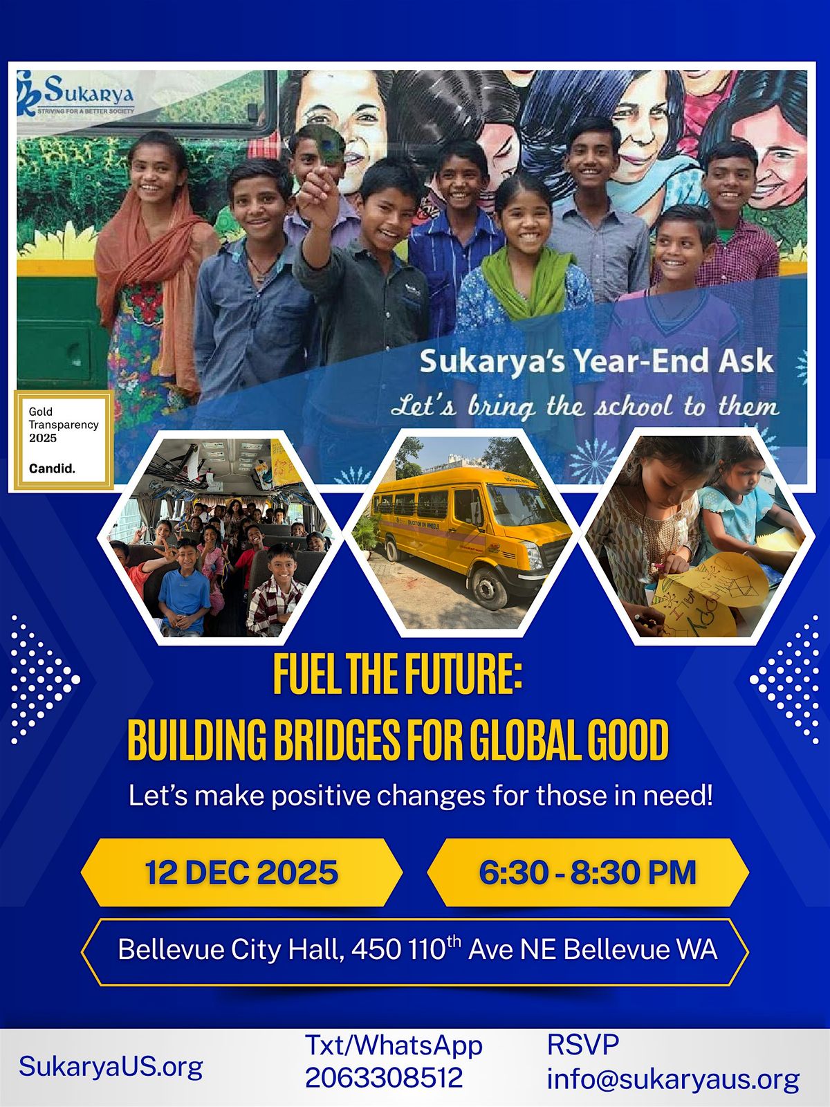 Fuel The Future: Building Bridges For Global Good, 12 December | Event in Bellevue | AllEvents