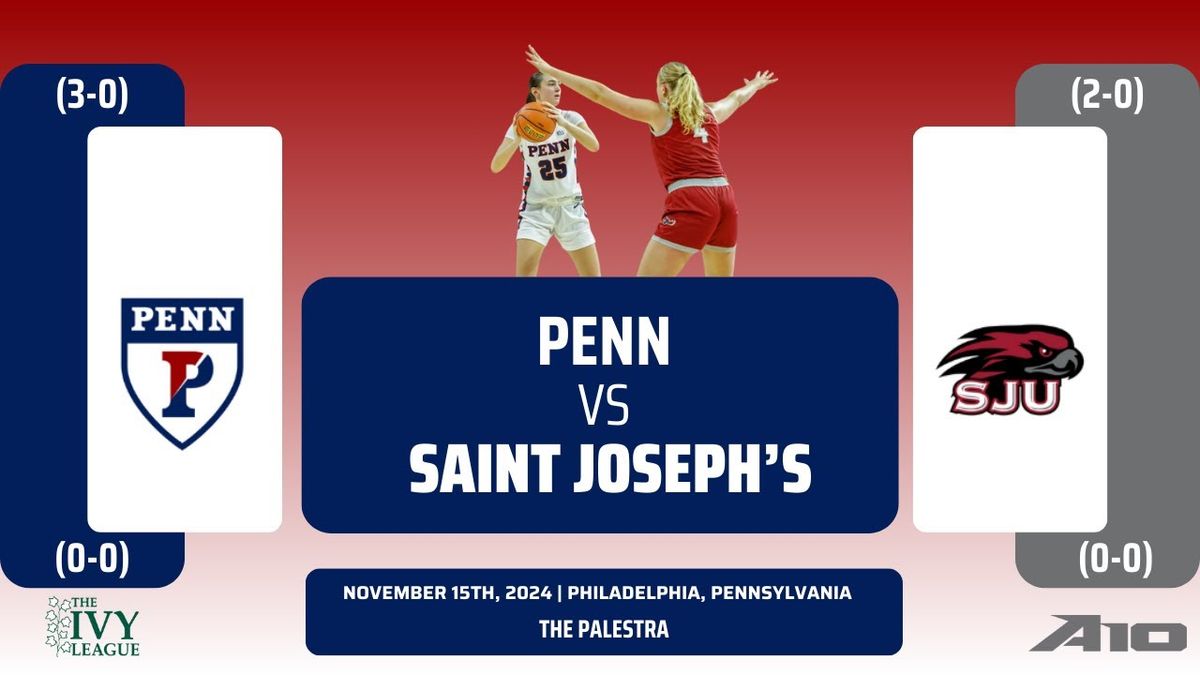 Philadelphia Big 5: Pennsylvania Quakers Women's Basketball vs. Saint Joseph's Hawks, 23 November | AllEvents