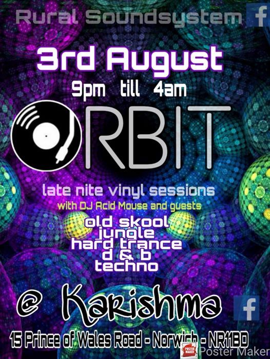 Orbit Vinyl Sessions At Karishma Bar Club Norwich