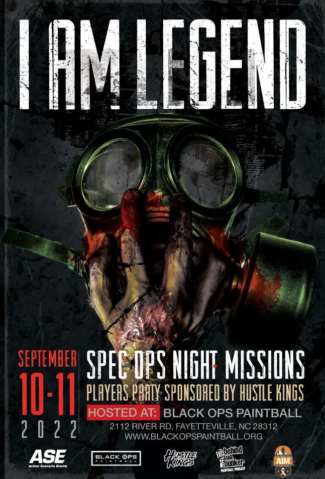 ASE presents I AM LEGEND at Black Ops Paintball, Black Ops Paintball