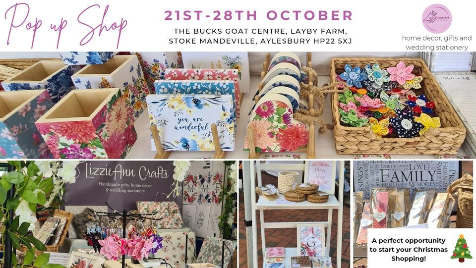 LizzieAnn Crafts Pop up shop, Bucks Goat Centre, Aylesbury, October 21