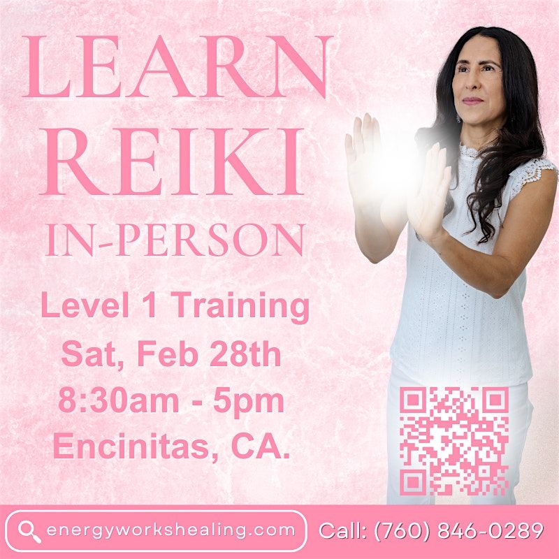 REIKI 1 TRAINING, Heal Yourself and Help Others., 28 February | Event in Encinitas | AllEvents