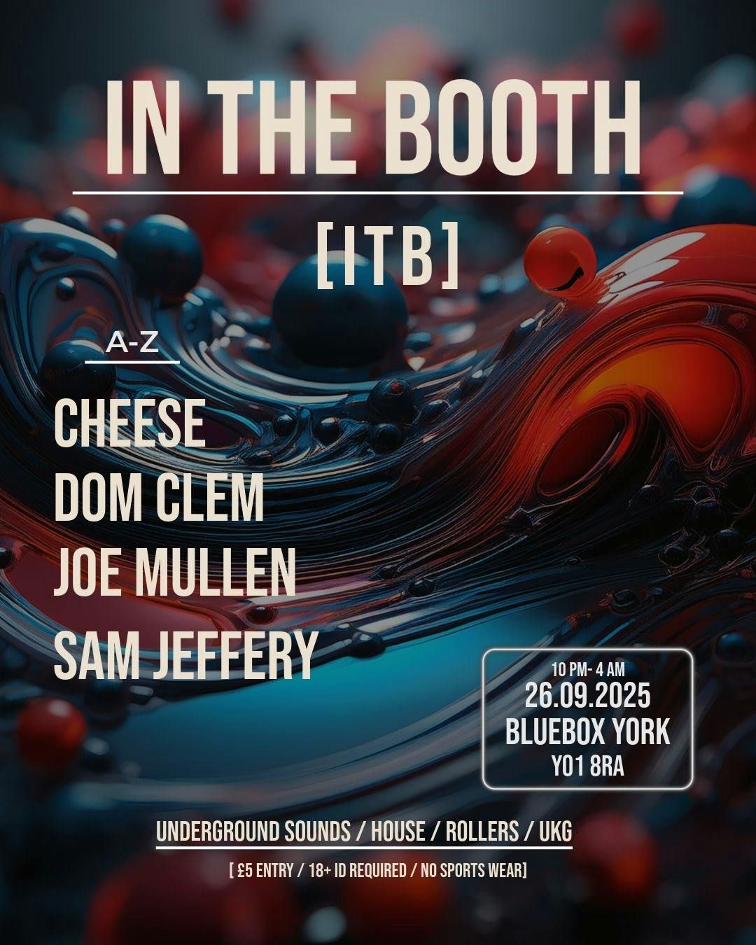 In The Booth - [ITB]-002, 26 September | Event in York | AllEvents