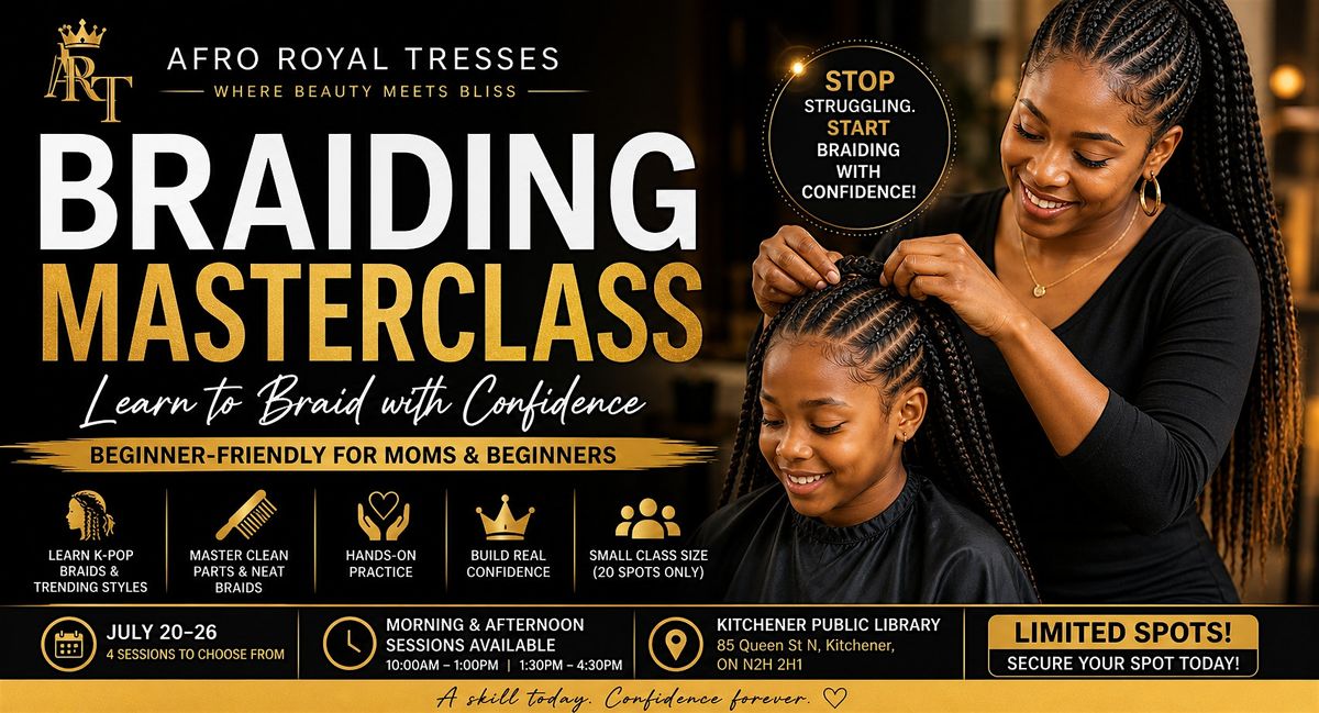 Struggling with your child’s hair? Learn to braid with confidence.