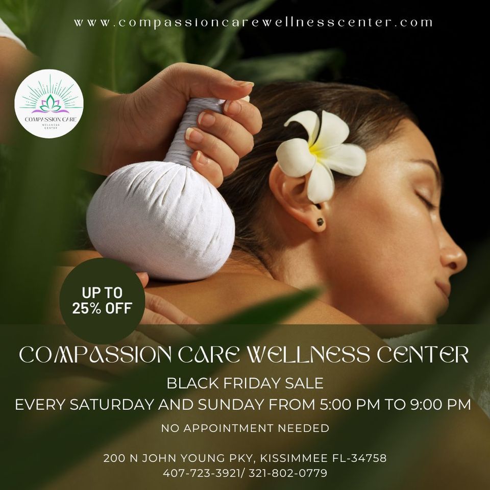 SPECIAL MASSAGE EVERY WEEK IN NOVEMBER, 200 N John Young Pkwy