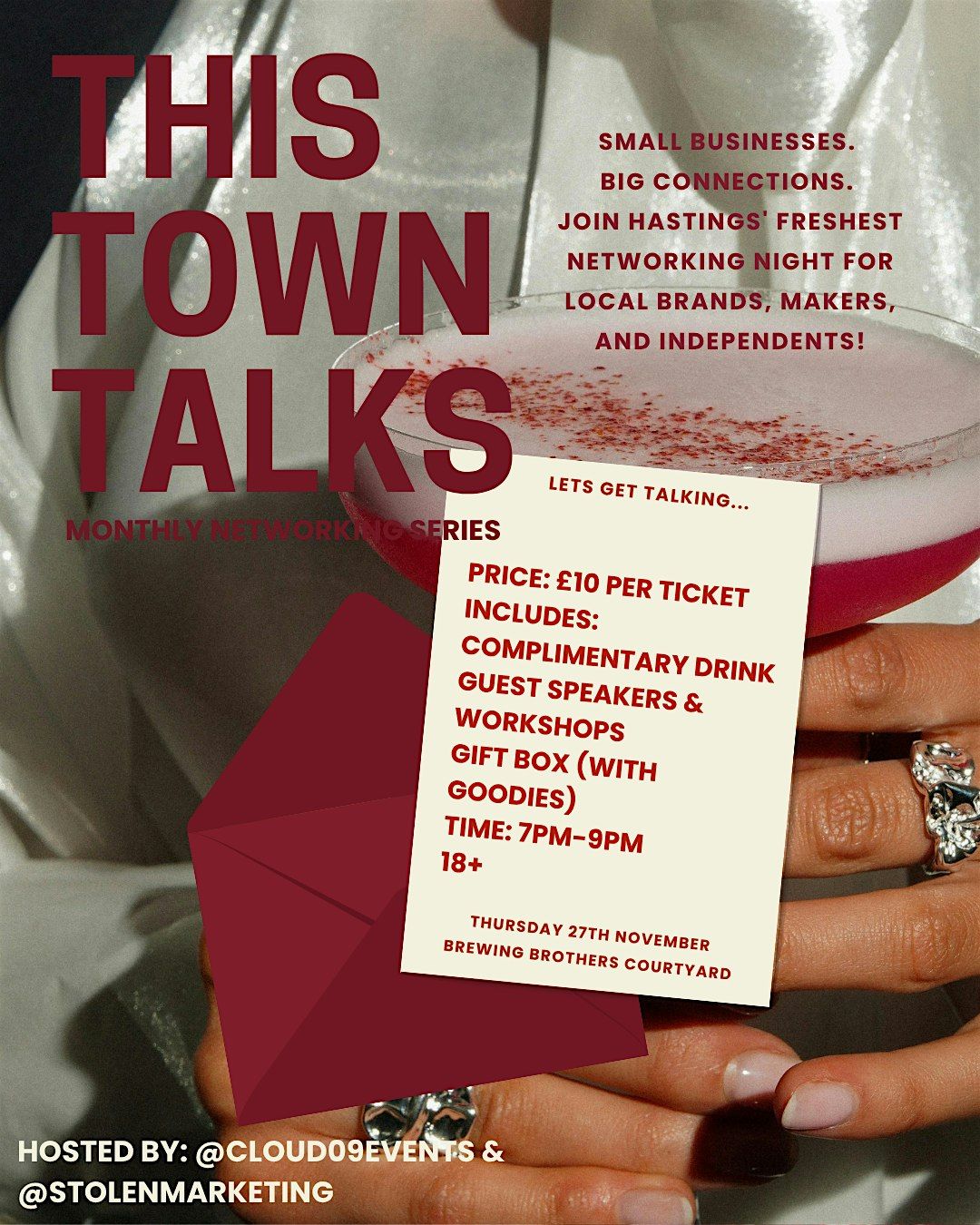 THIS TOWN TALKS EPISODE 5- monthly networking series, 27 November | Event in Hastings | AllEvents