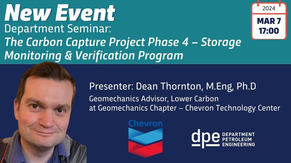 Seminar: Carbon Capture - Storage, Monitoring & Verification Program ...