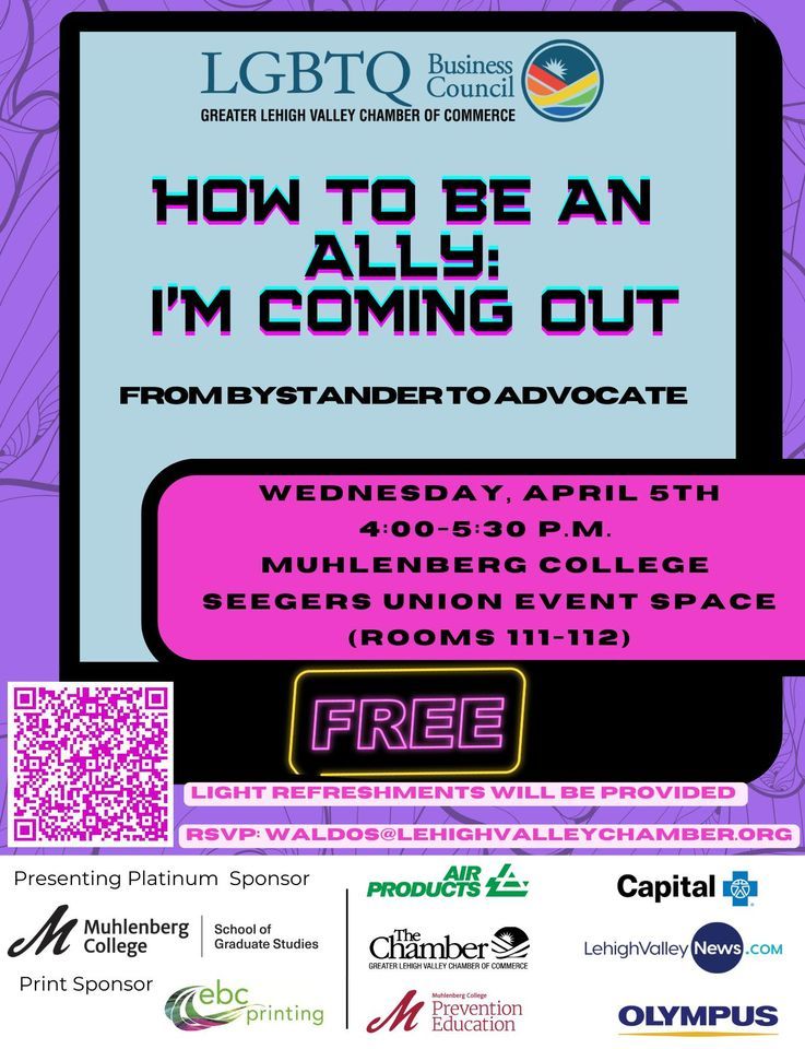 How To Be An Ally: I'm Coming Out, 5 April | Event in Allentown | AllEvents.in
