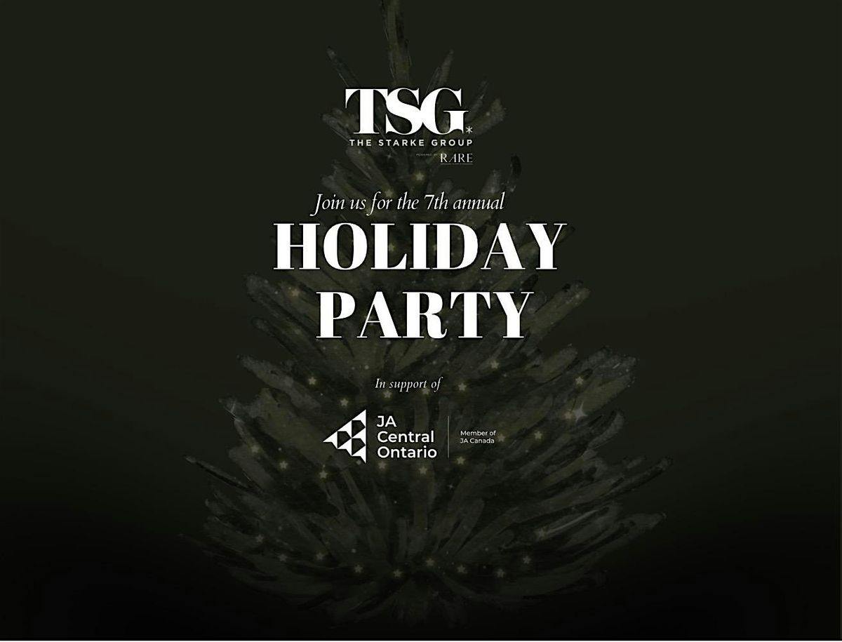 TSG's 7th Annual Holiday Party in Support of JA Central Ontario, 3 December | Event in Toronto | AllEvents