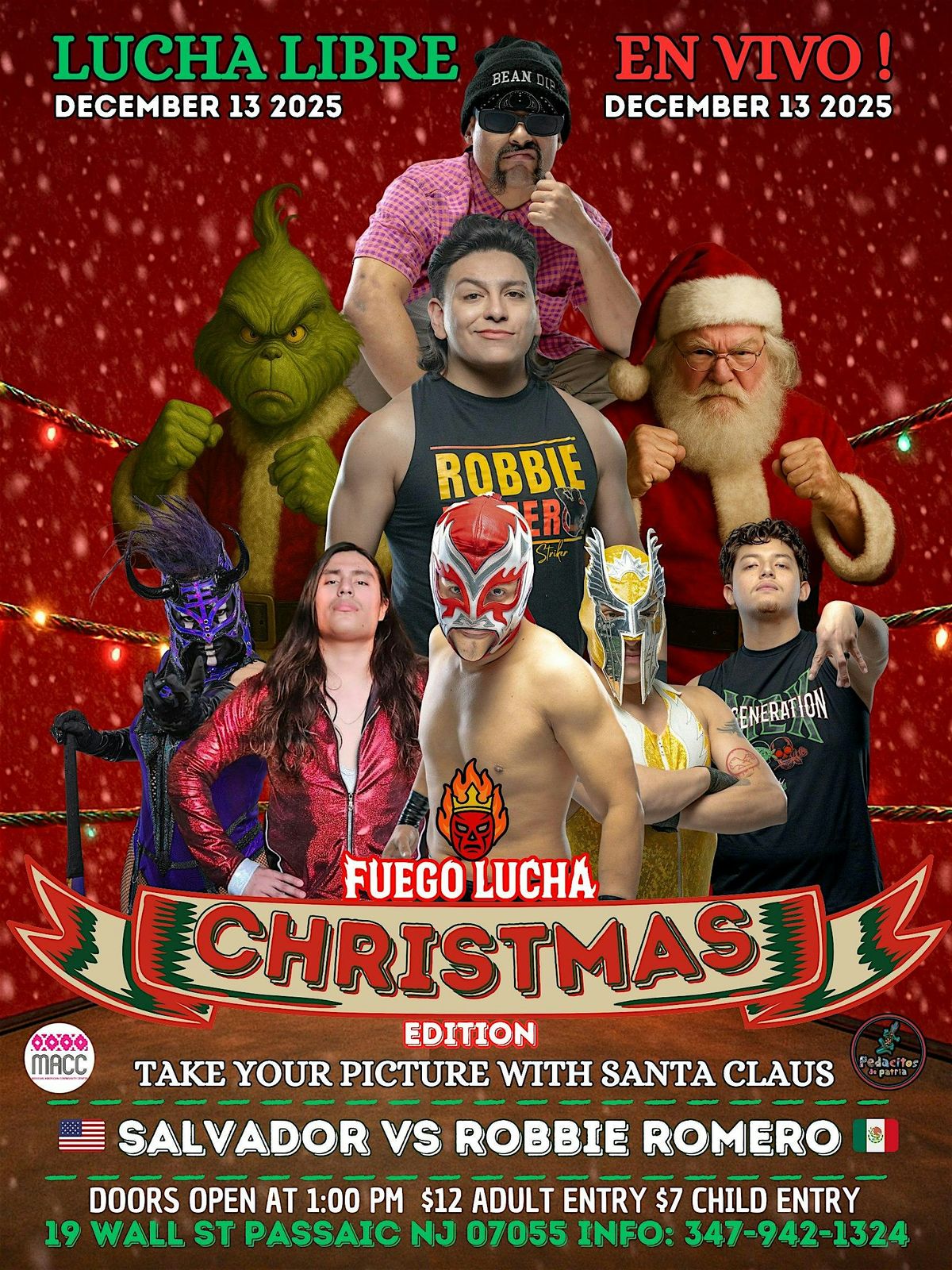 FUEGO LUCHA:  CHRISTMAS EDITION, 13 December | Event in Passaic | AllEvents