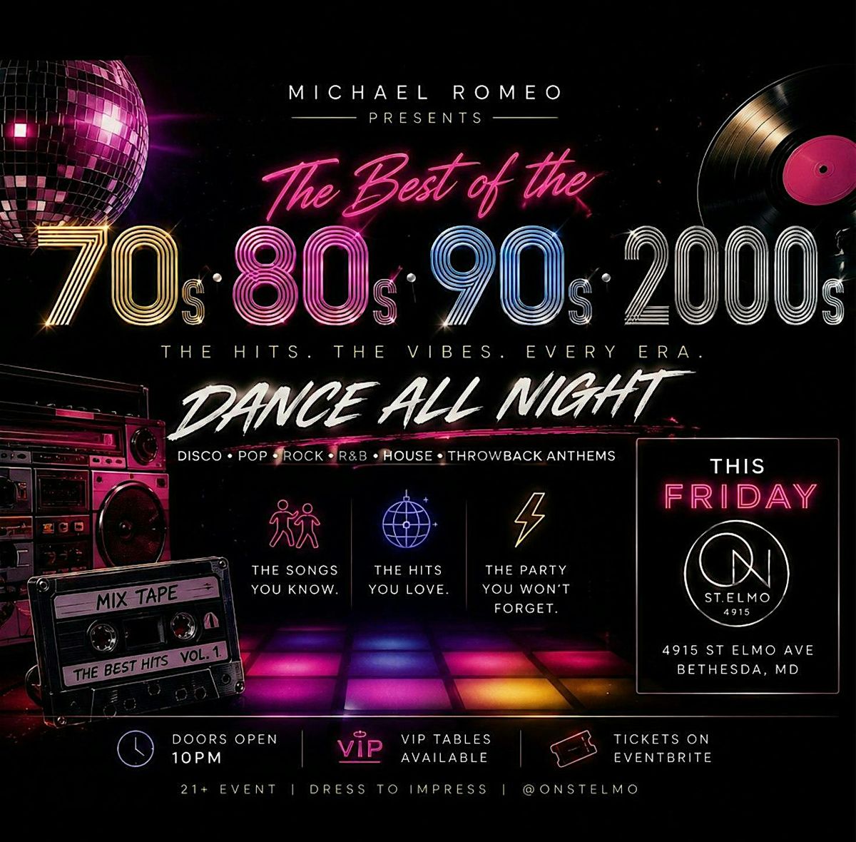 DANCE ALL NIGHT, ON St. Elmo, Bethesda, 22 May 2026 | AllEvents DANCE ALL NIGHT, ON St. Elmo, Bethesda, 22 May 2026 | AllEvents
