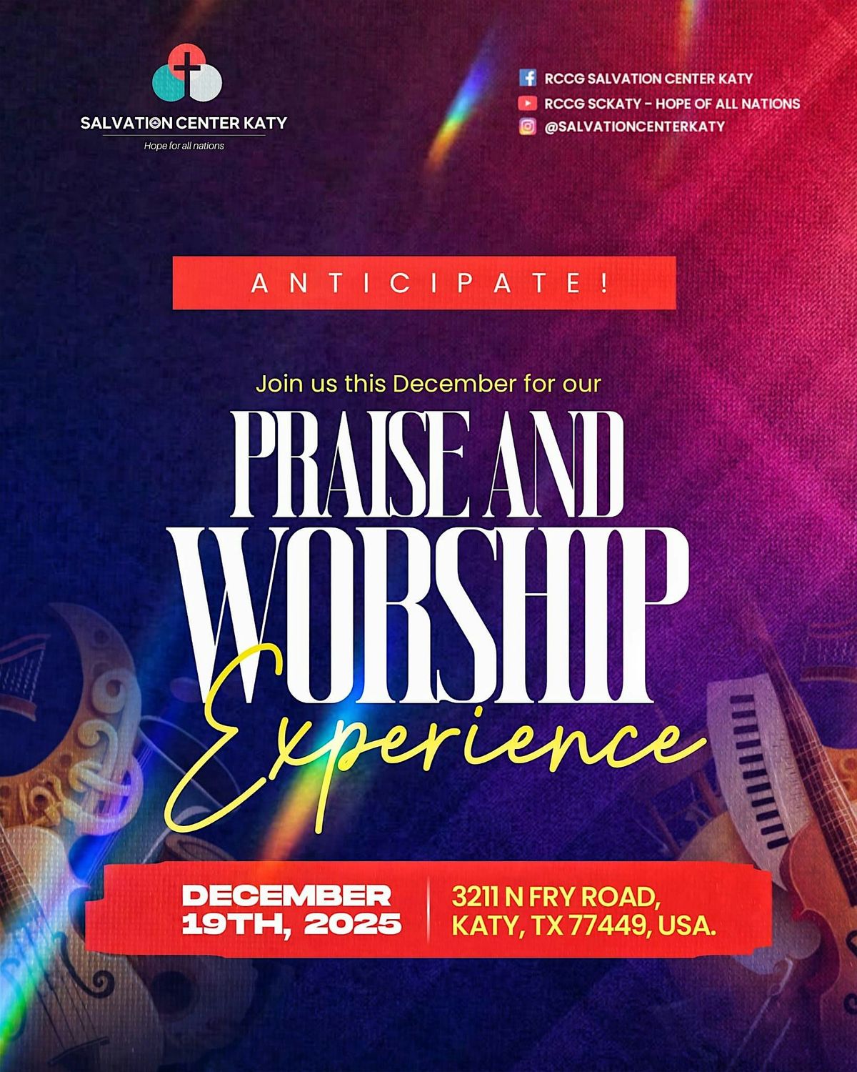 ENCOUNTER 2025: Houston Night of Praise, Presence, Worship & Healing, 13 December | Event in Katy | AllEvents
