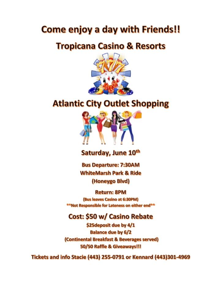 Casino Gaming / Shopping Trip , Tropicana Atlantic City, 10 June 2023