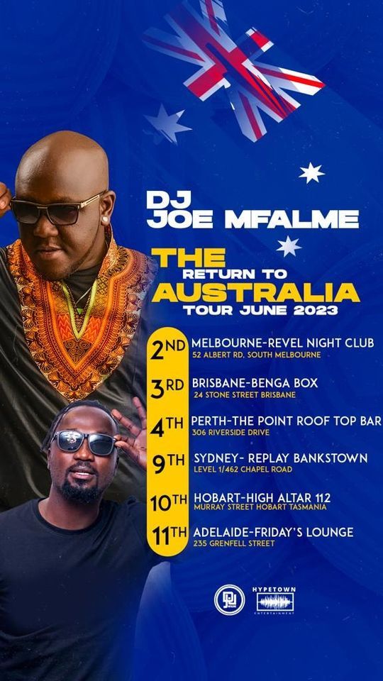 Dj Joe Mfalme, Hobart Tasmania, Australia, 10 June 2023 AllEvents.in
